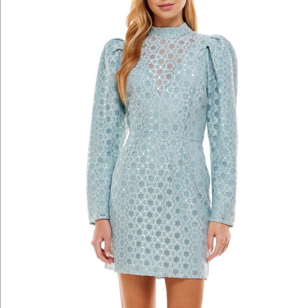 Wayf Puff Sleeve mini dress